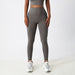 Color-Extreme Gray-Breathable Cloud Feeling High Waist Hip Lift Yoga Pants Outer Wear Pocket Tight Exercise Running Pants Drying Fitness Pants-Fancey Boutique