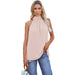 Color-Light pink-Summer Solid Color Sleeveless Top Women Mid-Length Casual Pullover Vest-Fancey Boutique