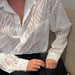 Color-New Spring Summer French Chiffon Shirt See-through Thin Niche Texture Shirt Women Top-Fancey Boutique