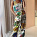 Color-Printed Wide Leg Pants Vest Casual Two Piece Set Women-Fancey Boutique