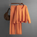 Color-nacarat-Suit Women Autumn Winter Loose Casual Sweater Pullover Two Piece Set-Fancey Boutique