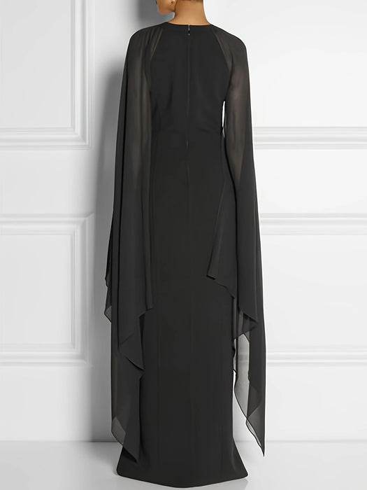 Color-Autumn Winter Women Clothing Solid Color Halter Sleeveless Slim Fit Slit Trend Maxi Dress-Fancey Boutique