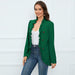 Color-Women Ruffled Cardigan Button Small Coat Autumn Winter Long Sleeve Short-Fancey Boutique