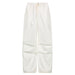 Color-White-Street Retro Casual Drawstring Lace Waist of Trousers Loose Wide Leg Pants Sexy Handsome Dance Exercise Ankle Tied Trousers-Fancey Boutique