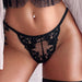 Color-Sexy Thong Lace Underwear Women Black Pure Girl Underwear-Fancey Boutique