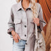 Color-Autumn Winter Casual Single-Breasted Composite Suede Long Sleeve Coat-Fancey Boutique