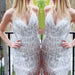 Color-Silver-Women Clothing Summer Dress Sexy Sheath Sequined Tassel Nightclub Cami Dress-Fancey Boutique