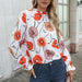 Color-Women Clothing Spring Autumn Long Sleeve Top Floral Print Shirt-Fancey Boutique