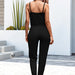 Color-Spring Summer Solid Color Design Pleated Suspender Jumpsuit Women-Fancey Boutique