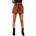 Color-Summer Middle East Women Casual Solid Color Tied Corduroy Loose Shorts-Fancey Boutique