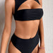 Color-Women Double Swimsuit Solid Color Bikini One-Piece Swimsuit One-Piece Swimsuit-Fancey Boutique