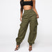 Color-Army Green-Fall Winter Overalls Women Casual Pants Jeans Sexy Straight Cargo Trousers-Fancey Boutique
