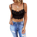 Color-Black-Chest-Wrapped Simple Underwear Women Sexy Lace Tube Top Small Sling Sexy V-neck Vest Women-Fancey Boutique