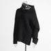 Color-Korean Idle Autumn Simple Special Interest Design Diagonal Collar Loose All Matching Solid Color Sweater Women Clothing-Fancey Boutique
