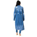 Color-Denim Jacket Women Autumn Winter Worn Loose V Neck Denim Trench Coat-Fancey Boutique