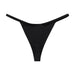 Color-Black-Ice Silk Japanese Women Underwear Pure Pure Cotton Sexy Seamless One Piece Thin Low Waist Summer Thin-Fancey Boutique