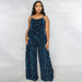 Color-Purplish blue-Jumpsuit Summer Leopard Print Strap Casual Jumpsuit Women-Fancey Boutique