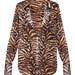 Color-Tiger Stripes Color-Printed Autumn Loose Printed Tiger Pattern Long Sleeve Shirt Drape Vacation Top Shirt for Women-Fancey Boutique