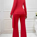 Color-Autumn Winter Casual Sexy Suit Solid Color Slim Ribbon Suit Women-Fancey Boutique