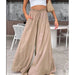 Color-Summer Elastic Waist Casual Wide Leg Pants for Women-Fancey Boutique