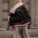 Color-Autumn Winter Polo Collar Lamb Wool Coat Women Street Locomotive Jacket Coat-Fancey Boutique
