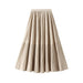 Color-Autumn Vintage Velvet Pleated Skirt Women Skirt Autumn Winter Gold Velvet Dress Maxi Dress-Fancey Boutique