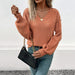 Color-Autumn Winter Women Wear Long Sleeve Solid Color Sweater-Fancey Boutique
