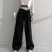 Color-Spring Summer Office Contrast Color Work Pant Women Casual Draping Mopping Pants Wide Leg Pants Design Women Clothing-Fancey Boutique