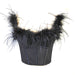 Color-Live Broadcast High Grade Ostrich Fur Super Fairy Boning Corset Tube Top Shaping Drawstring Slim Fit Bare Back Feather Sling-Fancey Boutique