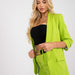 Color-Green-Women Clothing Suit Casual Polo Collar Solid Color Suit Shorts Two-Piece Set Belt Not Included-Fancey Boutique