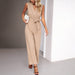 Color-Sleeveless Jumpsuit Women's Autumn Winter Women Casual Office Trousers-Fancey Boutique