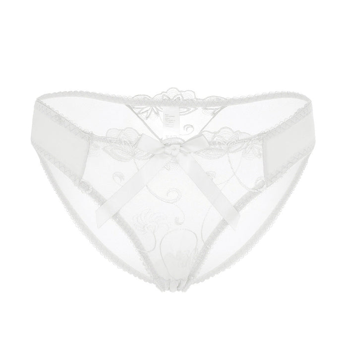 Color-White-Lace See Through Mesh Sexy Ladies Panties-Fancey Boutique