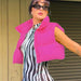 Color-Mini Vest Women Wear Woven Vest Loose Zip Coat Short Personalized Top-Fancey Boutique