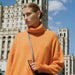 Color-Autumn Winter Cocoon Shaped Turtleneck Front Short Back Long Loose Core-Fancey Boutique