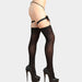 Color-Black-Sexy Fishnet Stockings Women Sexy Lace up One Piece Stockings Lace One Piece Stockings Women-Fancey Boutique