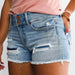 Color-Blue-Spring Summer Arrival Denim Shorts Stock Jeans Women High Waist Denim Shorts-Fancey Boutique