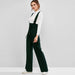 Color-Women Clothing Wide Leg Waist Button Jumpsuit Women Casual Suspender Trousers-Fancey Boutique