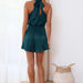 Color-Jumpsuit Summer Women Clothing Halter Socialite Romper Sexy Evening Dress-Fancey Boutique