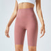 Color-Bean Pink-High Waist Hip Lift Lounge Pants Sports Running Women Seamless Shorts Yoga Workout Clothes-Fancey Boutique