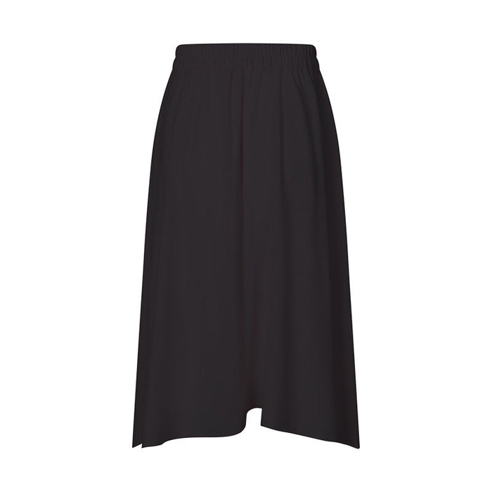 Color-Black-Luxtre Pleated Horse Face Skirt Skirt Fashionable Outer Wear Anti Exposure Water Cooling Exercise Skirt Summer-Fancey Boutique