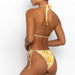 Color-Swimsuit Printed Lace-Up Bikini Swimsuit Women Travel-Fancey Boutique