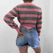 Color-Autumn Winter Sweaters Independent Site Color Matching Knitwear Wave Hem-Fancey Boutique