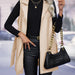 Color-Leather Cardigan Lace up Vest Coat Vest Jacket Top Women Leather Vest-Fancey Boutique