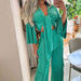 Color-Women Wear Suit Summer Casual Lace Up Top Loose Trousers Two Piece Suit-Fancey Boutique