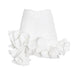 Color-Niche Design Pettiskirt Milky White Package Hip With A Zipper Wooden Ear Short Stitching Skirt Women-Fancey Boutique