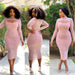 Color-Tight Dress New Long Sleeve Mesh Rhinestone Dress Nightclub Dress Plus Size-Fancey Boutique