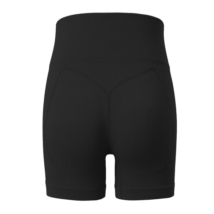 Color-Black Shorts-Seamless Sports Fitness Yoga Wear Shark Knitted Suit Pressure Line Exercise Women-Fancey Boutique