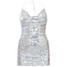 Color-Women Sexy Sequin Sequin Sling Sheath Dress Nightclub Low Cut Backless Dress Women-Fancey Boutique