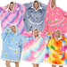 Color-Pajamas Thickened Double-Layer Lazy Can Wear Lazy Blanket Super Soft Lazy Hooded Pajamas Double-Layer Lazy Sweater-Fancey Boutique