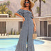 Color-Women Jumpsuit Sexy off-Shoulder Jumpsuit-Fancey Boutique